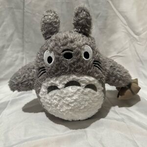 Gray and White Plush Toy